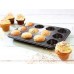 PLACA MOLDE PARA MUFFINS X 12 CUPCAKES TEFLON