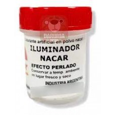 POLVO NACAR ILUMINADOR X 10 CC PLATINUM BLANCO SEDA