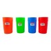 VASO DE PLASTICO X 350 CC COLORES