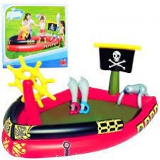 PILETA INFLABLE BARCO PIRATA CON ACCESORIOS