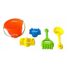 SET DE PLAYA CON BALDE CUADRADO 15 X 15 STAND TOYS