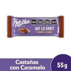 CHOCOLATE MILKA X 55 G CASTAÑAS CON CARAMELO