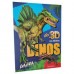 LIBRO DINOS 3D CON STICKERS - ARTEMISA