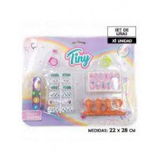 SET DE UÑAS TINY CON ANILLOS