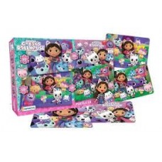 ROMPECABEZAS X 4 PUZZLES GABBYS DOLLHOUSE