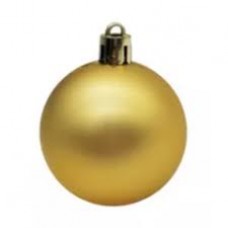 GLOBO NAVIDEÑO 6 CM DORADO X 2