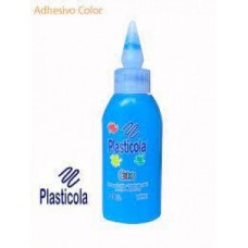 ADHESIVO DE COLOR X 30 G PLASTICOLA CELESTE