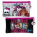 CARTUCHERA CON CIERRE MONSTER HIGH PVC CHATA