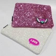 CARTUCHERA CON CIERRE MOOVING CON GLITTER