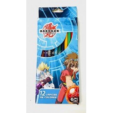 LAPICES DE COLORES X 12 LARGOS PERSONAJES BAKUGAN