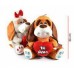 PELUCHE PERRO CON CORAZON 30 CM PHI PHI 3945