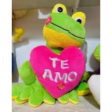 PELUCHE SAPO CON CORAZON C7414