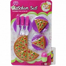 SET DE PIZZA GRANDE CON CUBIERTOS EN BLISTER