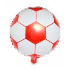 GLOBO DE PAPEL METALIZADO PELOTA DE FUTBOL  COLORES