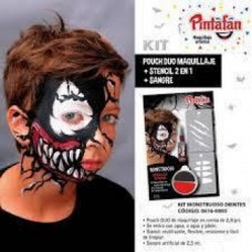 MAQUILLAJE ARTISTICO  PINTAFAN CON STENCILS