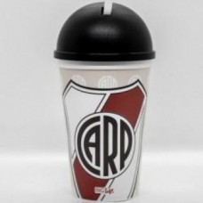 VASO DE PLASTICO TAPA DOMO RIVER PLATE