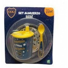 SET DE ALMUERZO PARA BEBE BOCA JUNIORS