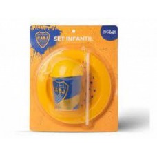 SET INFANTIL BOCA JUNIORS (PLATO + VASO)