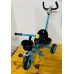 TRICICLO 2 EN 1 METAL CON BARRA Y CANTIMPLORA