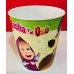 VASO DE PLASTICO PERSONAJES MASHA Y EL OSO