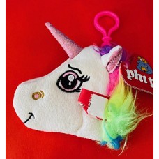 MONEDERO DE PELUCHE UNICORNIO