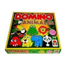 DOMINO DE ANIMALES 28 FICHAS DE MADERA