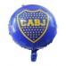 GLOBO DE PAPEL METALIZADO BOCA JUNIORS 45 CM