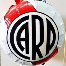 GLOBO DE PAPEL METALIZADO RIVER PLATE 45 CM