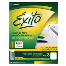 REPUESTO CUADRICULADO Nº 3 X 48 H EXITO ECOLOGICO