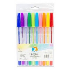 BOLIGRAFO X 10 COLORES PASTELES EZCO