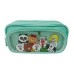 CARTUCHERA CON CIERRE CON BOLSILLO TRANSPARENTE MOOVING LINE FRIENDS