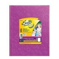 CUADERNO RAYADO T/D X 50 H FORRADO LILA EXITO