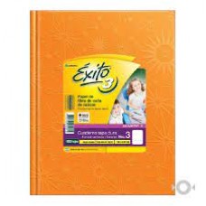 CUADERNO RAYADO T/D X 50 H FORRADO NARANJA EXITO