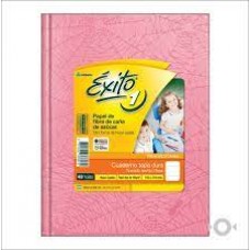 CUADERNO RAYADO T/D X 50 H FORRADO ROSA EXITO