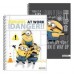 CUADERNO UNIVERSITARIO RAYADO T/D X 80 H MOOVING MINIONS