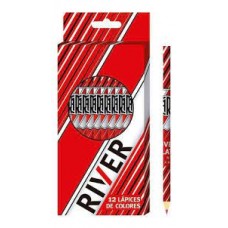 LAPICES DE COLORES X 12 LARGOS PERSONAJES RIVER PLATE