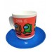 TAZA CON PLATO DE PLASTICO PERSONAJES AMONG US