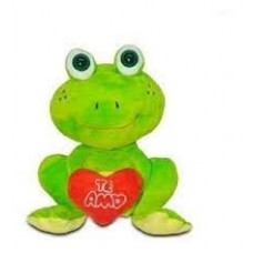 PELUCHE SAPO CON CORAZON MEDIANO C7449