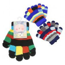 GUANTES DE LANA INFANTIL RAYADO