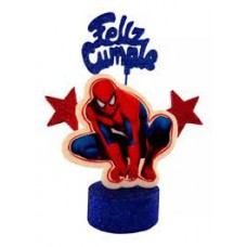 ADORNO DE TORTA - FIGURA TELGOPOR BASE CUBITO SPIDERMAN