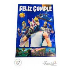 AFICHE FELIZ CUMPLE FORTNITE