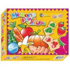 JUEGO MEMORIA FRUTAS Y VERDURAS EN MADERA GORDILLO