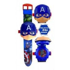 RELOJ DE PULSERA CAPITAN AMERICA CON PROYECTOR DITOYS