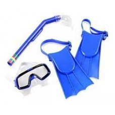 SET DE BUCEO PATAS DE RANA + ANTIPARRAS + SNORKEL  GRANDES