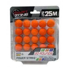 PELOTAS PARA PISTOLAS DART ZONE X 20