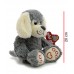 PELUCHE PERRO CON CORAZON 20 CM PHI PHI 3816