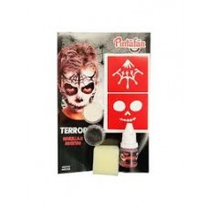 MAQUILLAJE ARTISTICO PINTAFAN CON STENCILS TERROR DIABLO