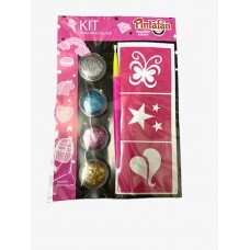 KIT PARA MAQUILLAJE GLITTER X 4 COLORES