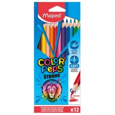 LAPICES DE COLORES X 12 LARGOS MAPED