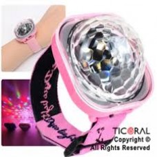 PULSERA AUDIORITMICA LUMINOSA CON LED MEDIA ESFERA